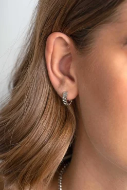 Sale Zinzi zilveren oorringen gourmet 13 x 4mm ZIO2117