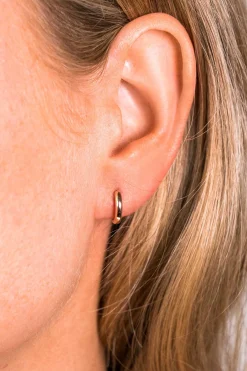 Sale Zinzi zilveren oorringen rosé verguld 12 x 2mm ZIO194R