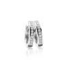 Online Zinzi zilveren oorringen 17 x 3mm witte zirconia's met luxe klapsluiting ZIO186Z