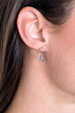 New Zinzi zilveren oorsieraden rond fantasie bedels zirconia zio1875