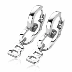 Discount Zinzi zilveren ovale oorbedels sluitring 16mm voor je losse hangertjes ZICH2060 (zonder oorringen)