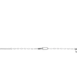 Discount Zinzi zilveren paperclip schakelarmband met twee verbonden ovale schakels bezet met witte zirkonia's 17-20cm ZIA2690