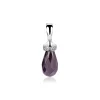 Discount Zinzi zilveren pegelhanger paars ZIH1002P