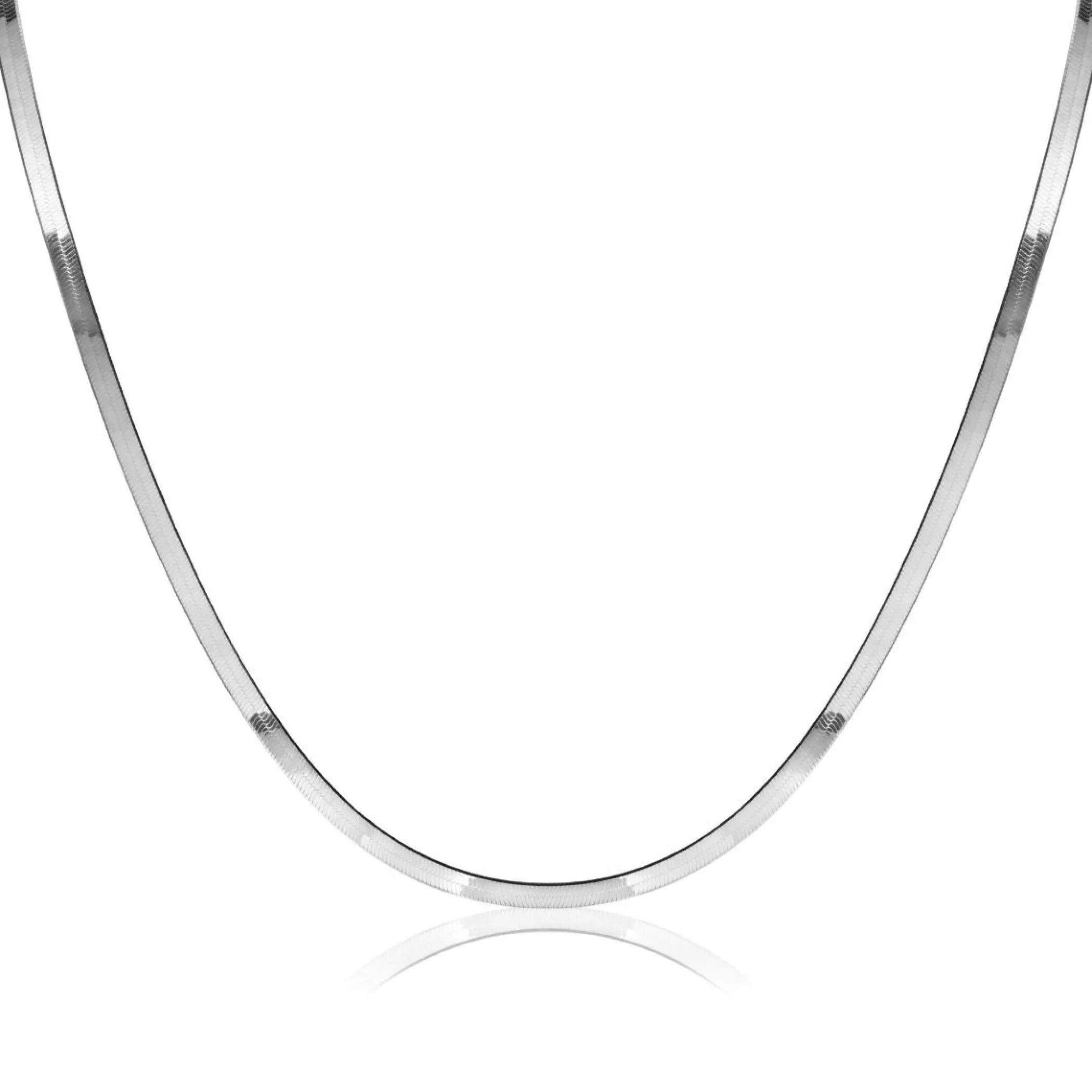 Sale Zinzi zilveren platte slangen-ketting 45cm 3,5mm breed ZIC2292