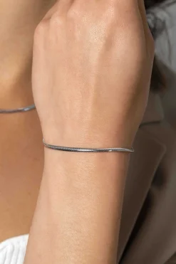 Clearance Zinzi zilveren platte slangen-armband 2,5mm breed ZIA2401