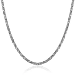 Sale Zinzi zilveren popcorn ketting 3mm breed 42cm ZIC2765