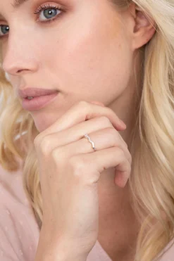 Clearance Zinzi zilveren ring golvend 'waves' ZIR2013
