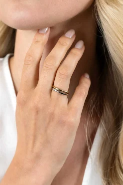 Best Zinzi zilveren ring organisch gevormd 2,5mm breed ZIR2610