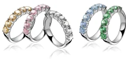 Sale Zinzi zilveren ring roze ZIR1000R