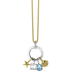 Discount Zinzi zilveren ronde hanger 17mm met sluitring wit ZIH2060 (zonder collier)