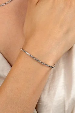 Online Zinzi zilveren schakel armband 2,3mm breed 18-21cm ZIA2648