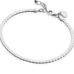 Clearance Zinzi zilveren schakel armband 3mm breed 18-21cm ZIA2647