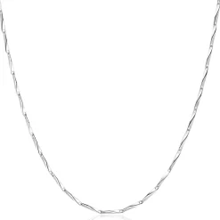 Best Zinzi zilveren schakel ketting met glinsterende pijlvormige schakels 1,5mm breed 42-45cm ZIC2414