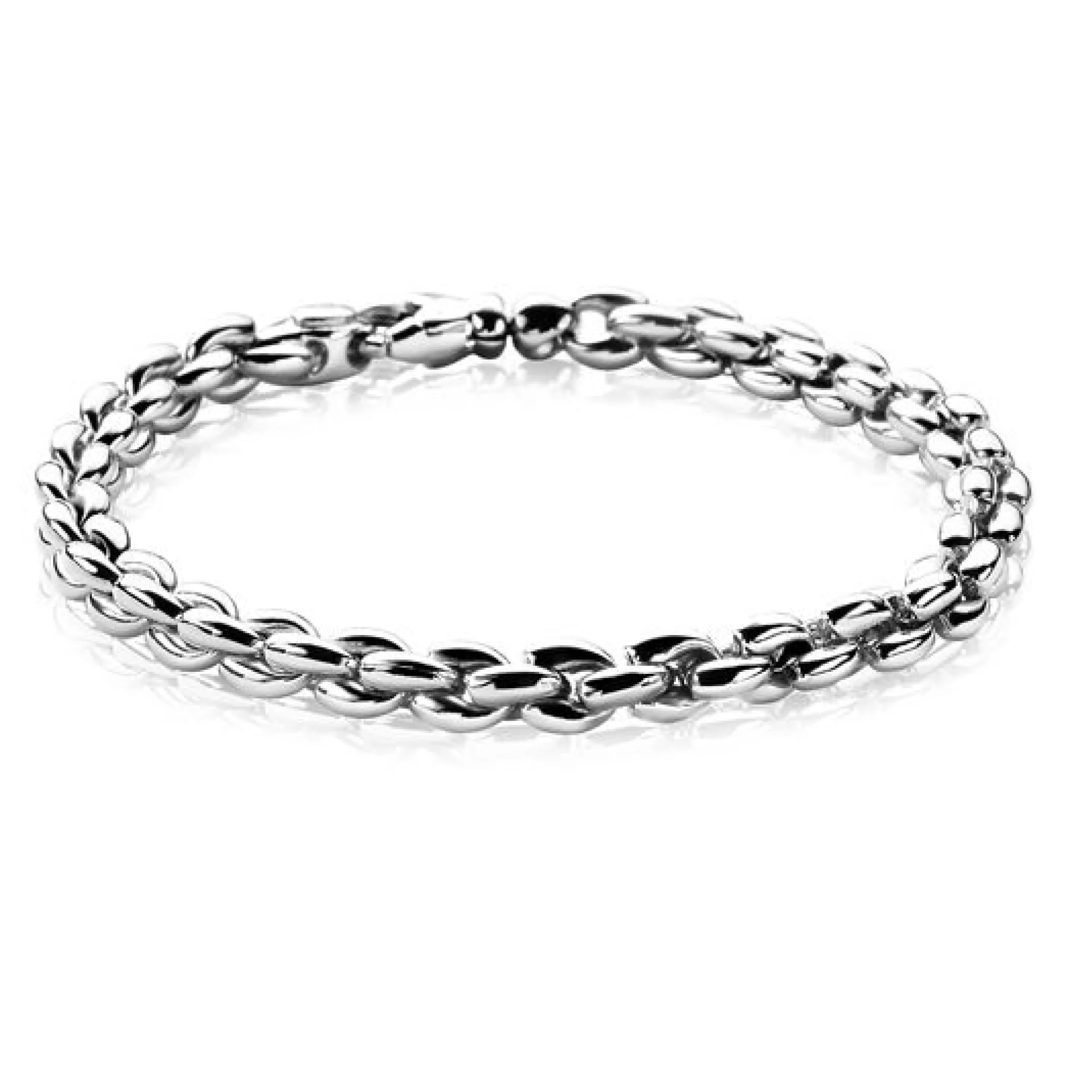 Online Zinzi zilveren schakelarmband 19,5cm ZIA1205