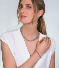 Online Zinzi zilveren schakelarmband 19,5cm ZIA1205