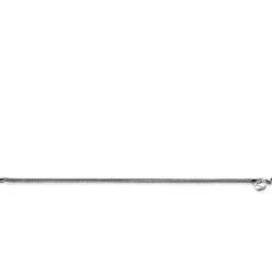 New Zinzi zilveren schakelarmband vossenstaart 2.5mm breed 19cm ZIA1287
