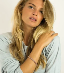 Discount Zinzi zilveren schakelarmband rosé verguld 4,5mm breed 19cm ZIA1057R