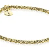 Sale Zinzi zilveren schakelarmband geelverguld 18,5cm ZIA1288G