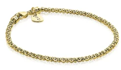 Sale Zinzi zilveren schakelarmband geelverguld 18,5cm ZIA1288G