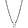 Best Zinzi zilveren schakelcollier 7mm breed, lengte 45cm ZIC733
