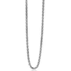 Clearance Zinzi zilveren schakelcollier palmier 2mm breed 45cm ZIC1931