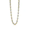 Online Zinzi zilveren schakelcollier geel verguld 6,4mm breed 45,5cm ZIC1641BG