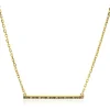 Sale Zinzi zilveren schakelcollier geelverguld met balkje witte zirconia's, groene blauwe bruine kleurstenen 42-45cm ZIC1964G