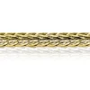 Outlet Zinzi zilveren vossenstaart armband 14K geel verguld 4mm breed ZIA1925G